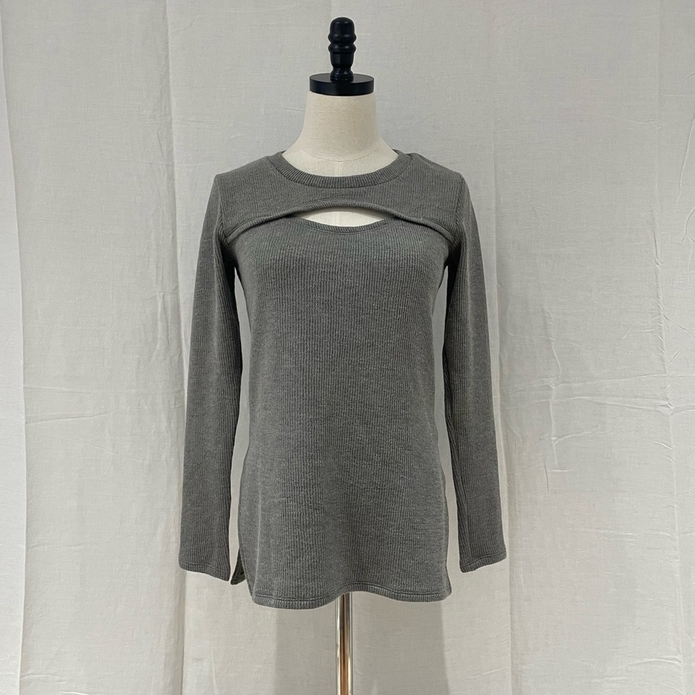 NWT Smash + Tess Charcoal Zoe Cut-Out Top Size XS